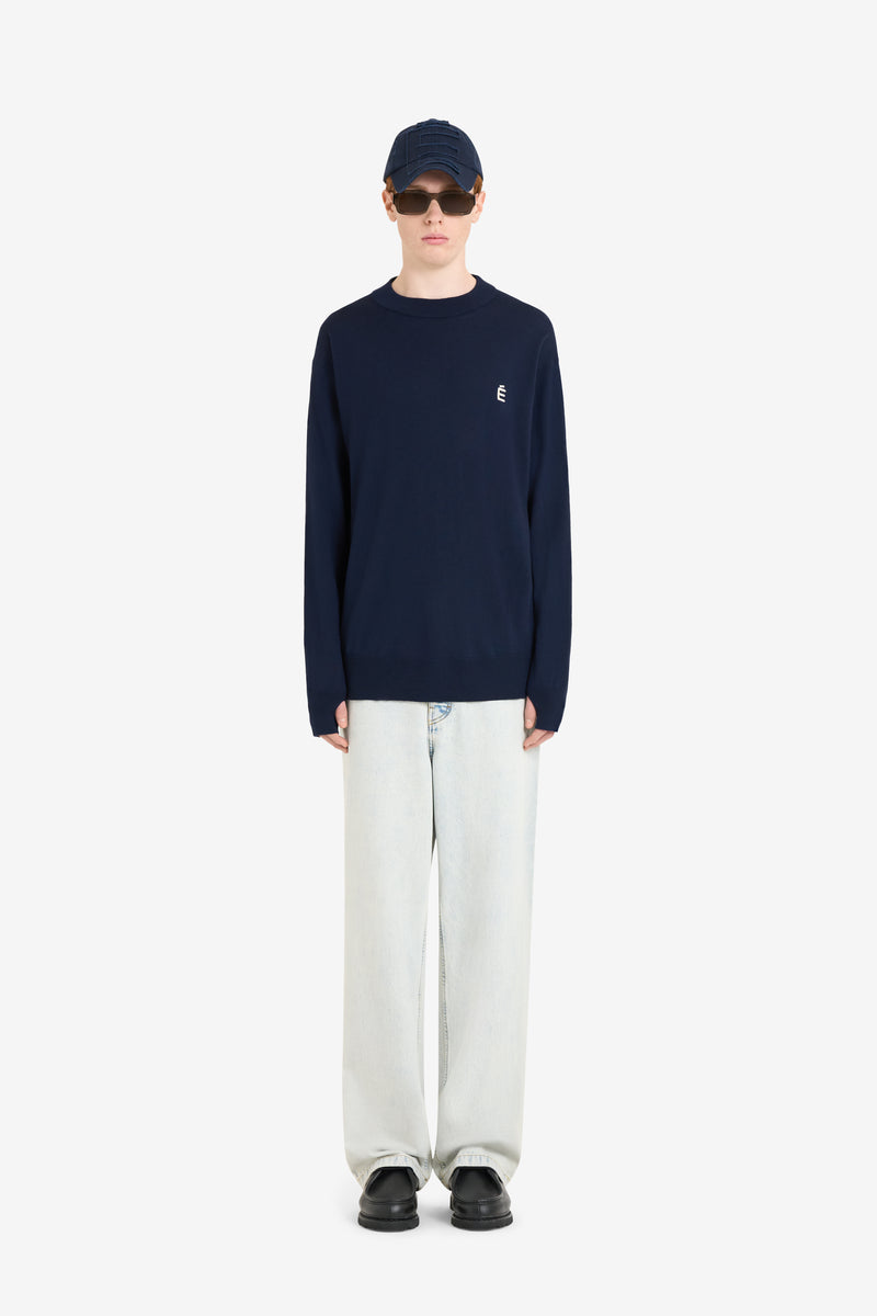 ETUDES STUDIO MERINO ROUNDNECK NAVY 2 ETUDES STUDIO MERINO ROUNDNECK NAVY 2
