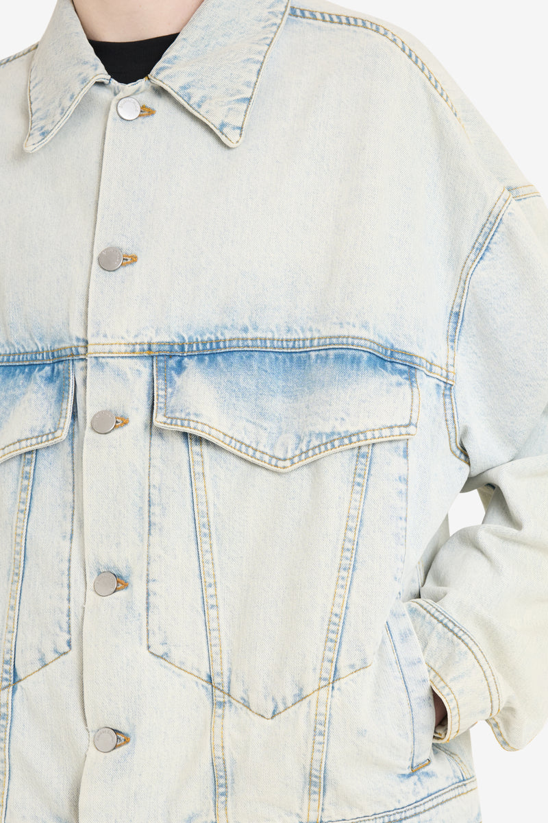 ETUDES STUDIO LOOSE DENIM JACKET BLEACH BLUE 4 ETUDES STUDIO LOOSE DENIM JACKET BLEACH BLUE 4