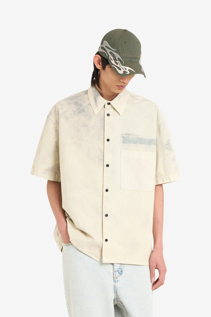 ETUDES STUDIO BOXY RIPSTOP SHIRT SAGE 3 ETUDES STUDIO BOXY RIPSTOP SHIRT SAGE 3