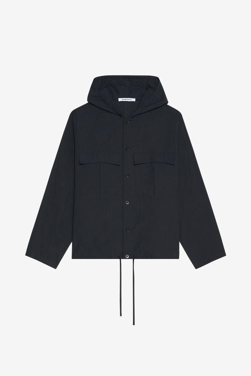 ETUDES STUDIO HOODED SHIRT BLACK 1 ETUDES STUDIO HOODED SHIRT BLACK 1