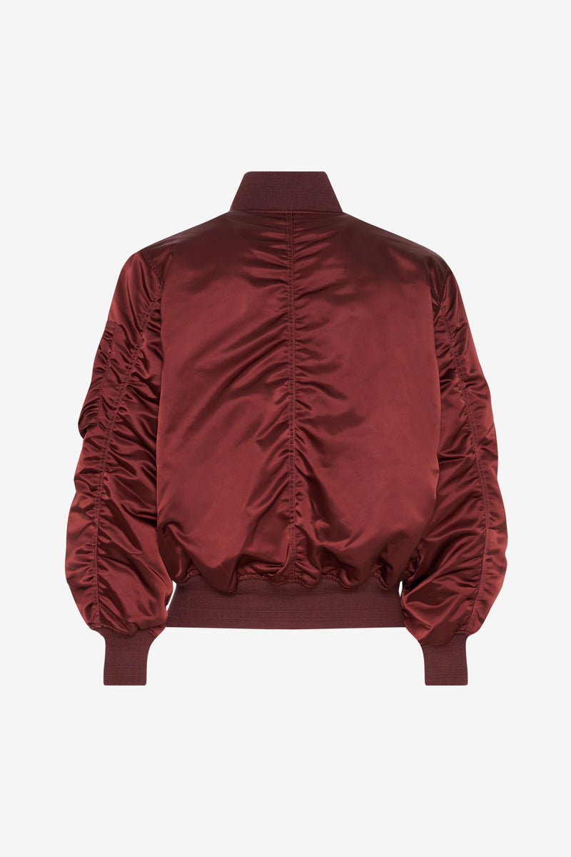 ETUDES STUDIO BOMBER JACKET DARK RED 2 ETUDES STUDIO BOMBER JACKET DARK RED 2