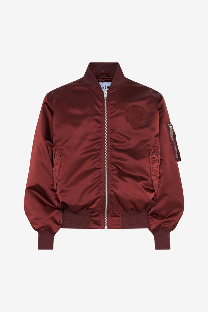 ETUDES STUDIO BOMBER JACKET DARK RED 1 ETUDES STUDIO BOMBER JACKET DARK RED 1