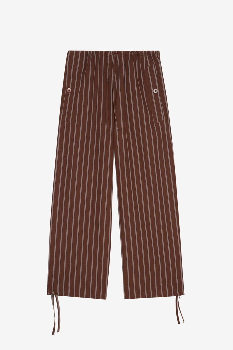 ETUDES STUDIO CASUAL PANT STRIPED DARK BROWN 1 ETUDES STUDIO CASUAL PANT STRIPED DARK BROWN 1