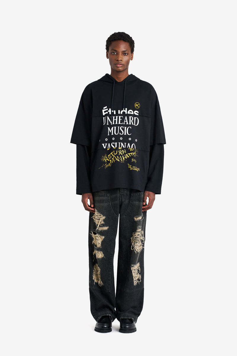 ETUDES STUDIO HOODIE LS TEE SHIRT THE KITCHEN BLACK 2 ETUDES STUDIO HOODIE LS TEE SHIRT THE KITCHEN BLACK 2