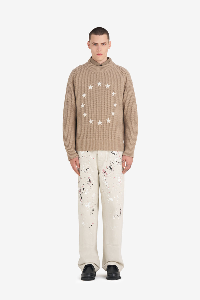 ETUDES STUDIO RIBBED ROUND NECK EUROPA BEIGE 3 ETUDES STUDIO RIBBED ROUND NECK EUROPA BEIGE 3