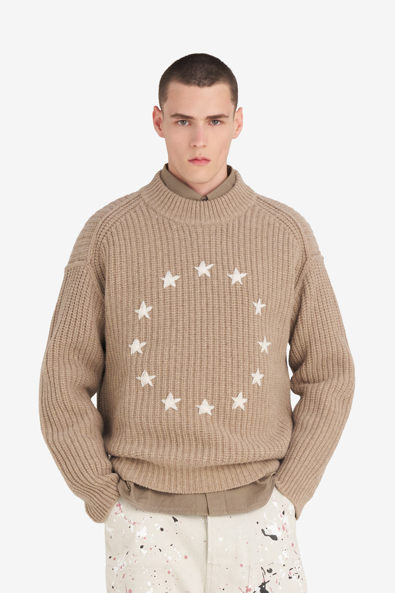 ETUDES STUDIO RIBBED ROUND NECK EUROPA BEIGE 2 ETUDES STUDIO RIBBED ROUND NECK EUROPA BEIGE 2