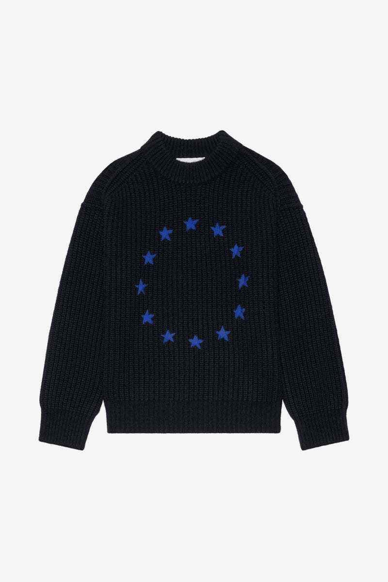 ETUDES STUDIO RIBBED ROUND NECK EUROPA BLACK 1 ETUDES STUDIO RIBBED ROUND NECK EUROPA BLACK 1