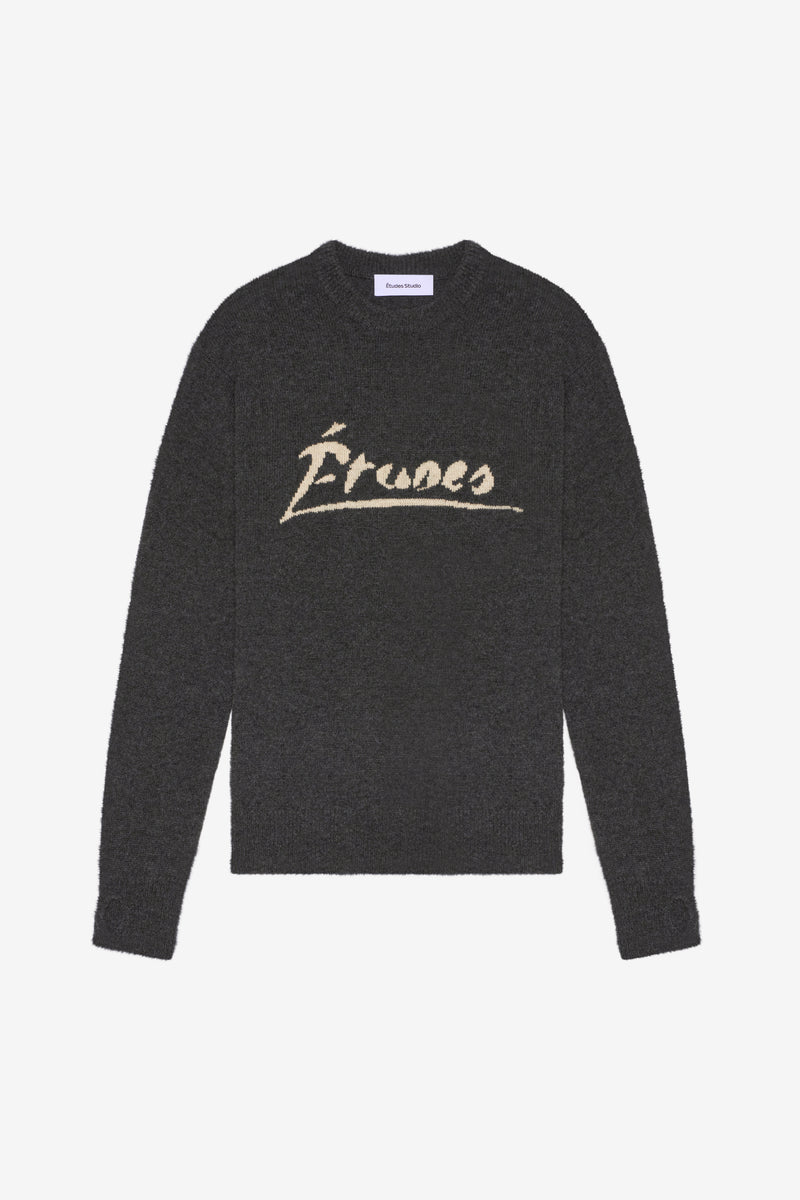 ETUDES STUDIO YAK ROUND NECK SIGNED DARK GREY 1 ETUDES STUDIO YAK ROUND NECK SIGNED DARK GREY 1
