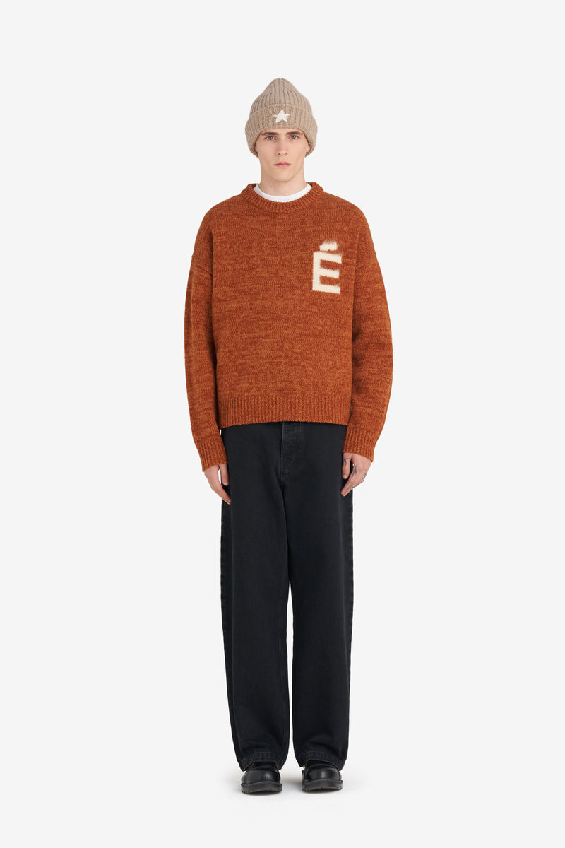 ETUDES STUDIO ROUND NECK SWEATER E CAMEL 3 ETUDES STUDIO ROUND NECK SWEATER E CAMEL 3