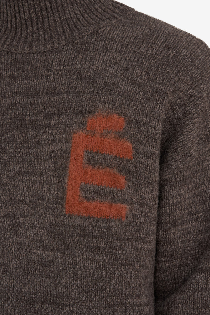 ETUDES STUDIO FUNNEL NECK SWEATER E DARK BROWN 5 ETUDES STUDIO FUNNEL NECK SWEATER E DARK BROWN 5