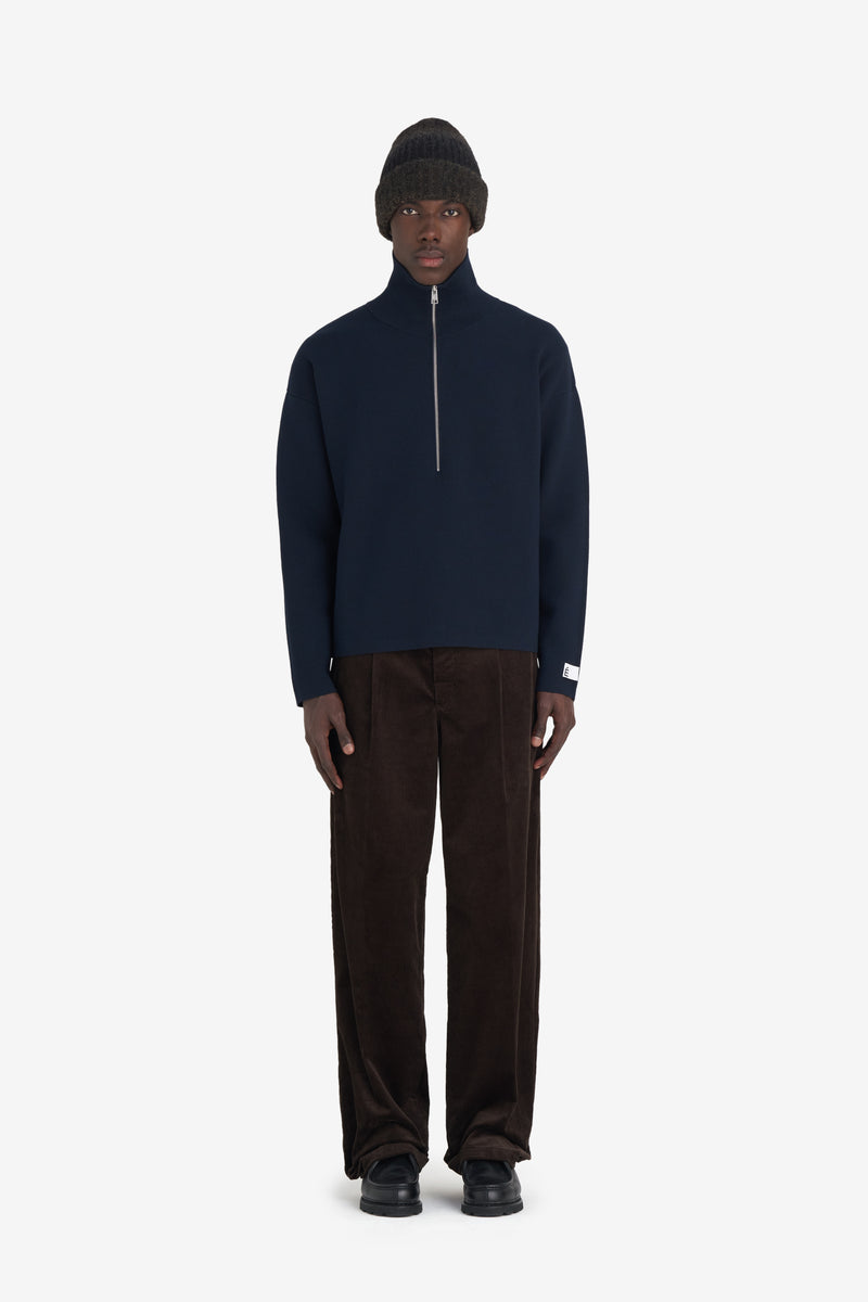 ETUDES STUDIO MILANO HALF ZIP NAVY 3 ETUDES STUDIO MILANO HALF ZIP NAVY 3