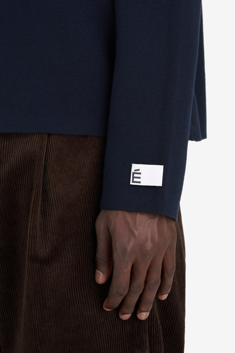 ETUDES STUDIO MILANO HALF ZIP NAVY 5 ETUDES STUDIO MILANO HALF ZIP NAVY 5
