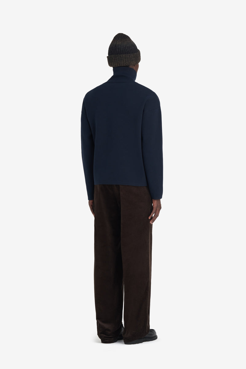 ETUDES STUDIO MILANO HALF ZIP NAVY 4 ETUDES STUDIO MILANO HALF ZIP NAVY 4