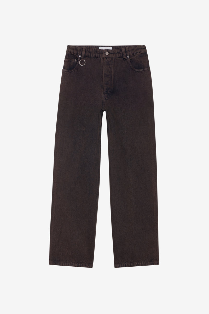 ETUDES STUDIO LOOSE JEANS PANT DARK BROWN 1 ETUDES STUDIO LOOSE JEANS PANT DARK BROWN 1