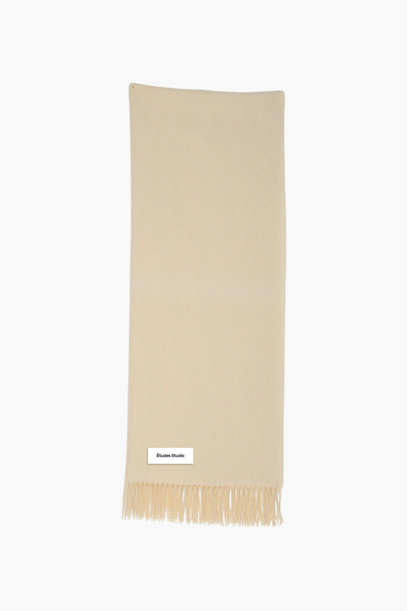 ETUDES STUDIO WOOL SCARF OFF WHITE 1 ETUDES STUDIO WOOL SCARF OFF WHITE 1